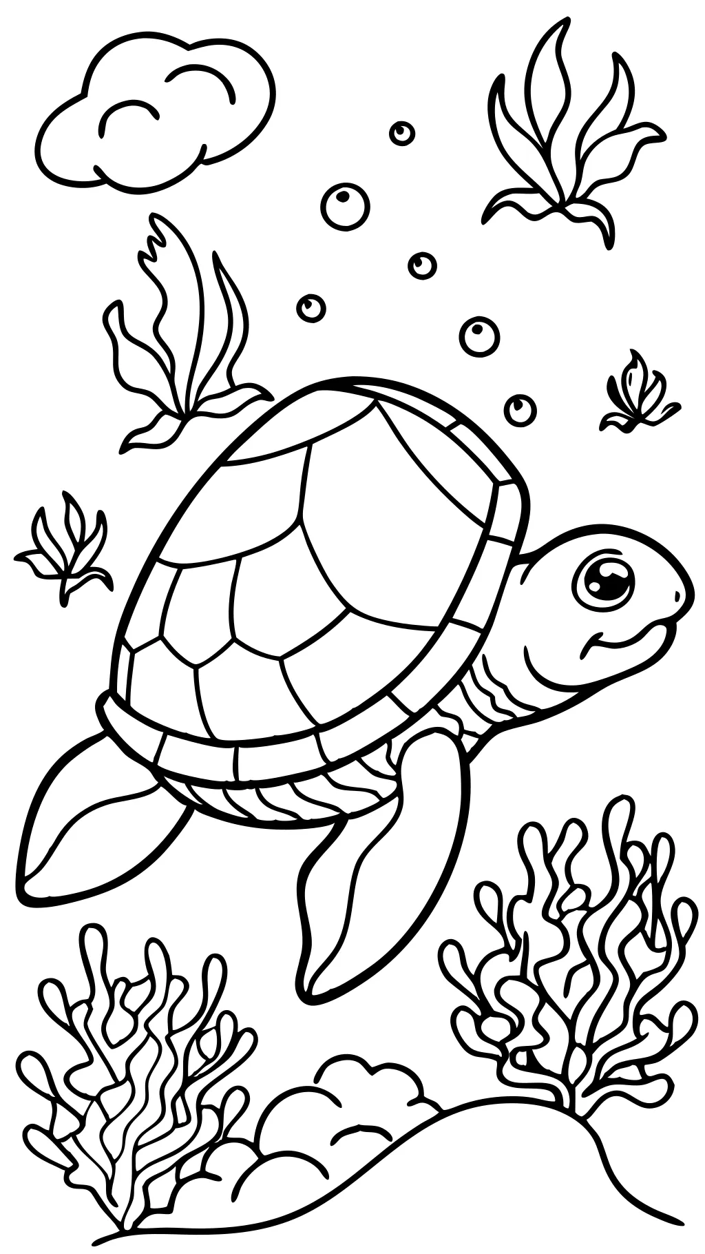 free printable turtle coloring pages